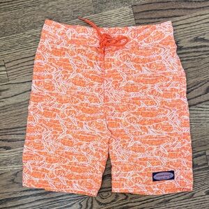Vineyard Vines Boy’s Orange Board Shorts Size 8-10